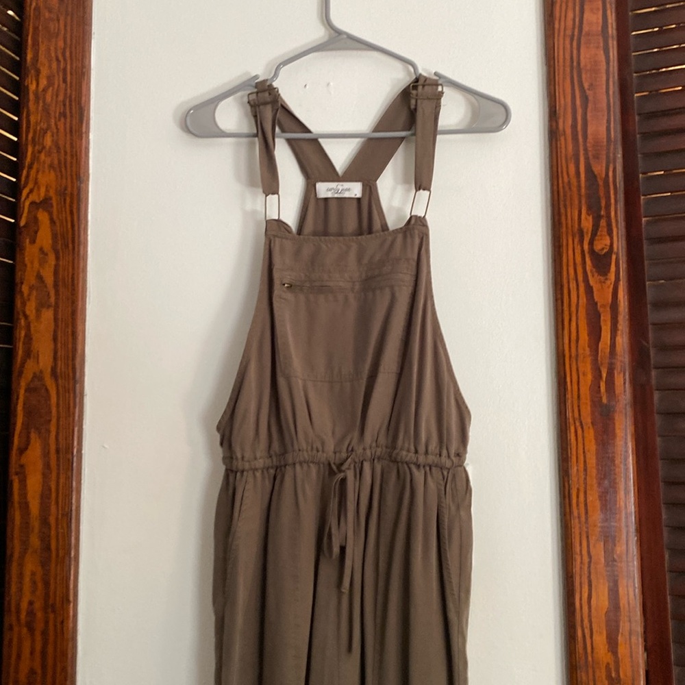 Carly Jean Olive Green Overalls